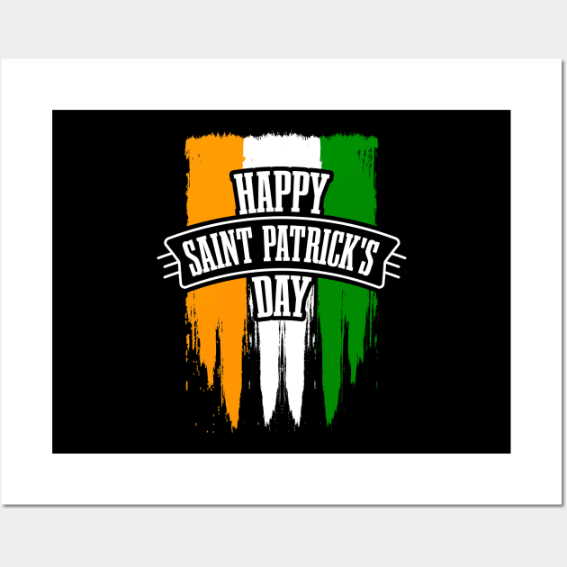 Happy ST Patrick's Day Shirts-Saint Patrick's Day Gifts Wall Art by GoodyBroCrafts